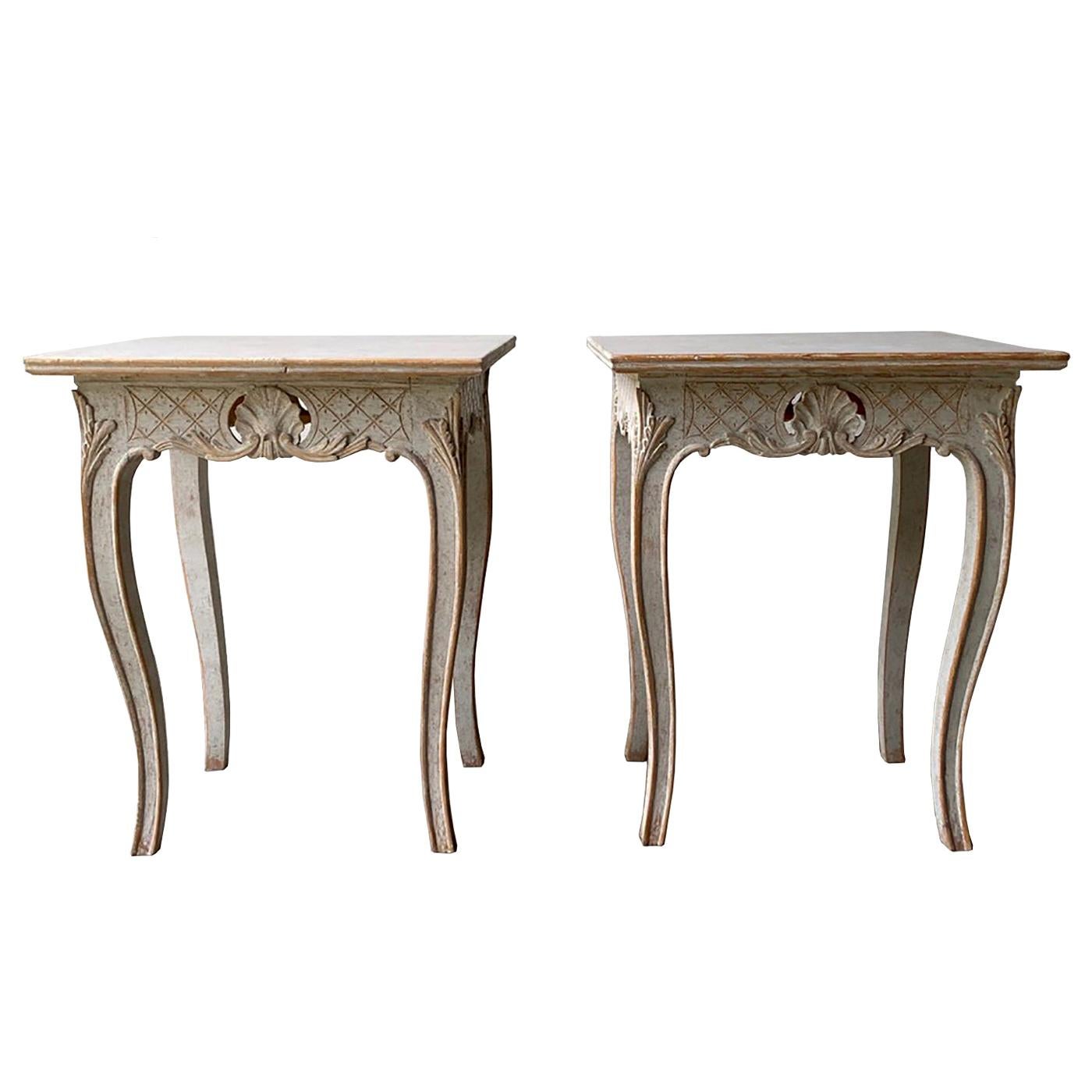 Pair of 19th Century Carved Tables