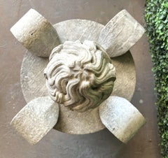 Pair of 19th Century Carved White Marble Finial Ornaments from France