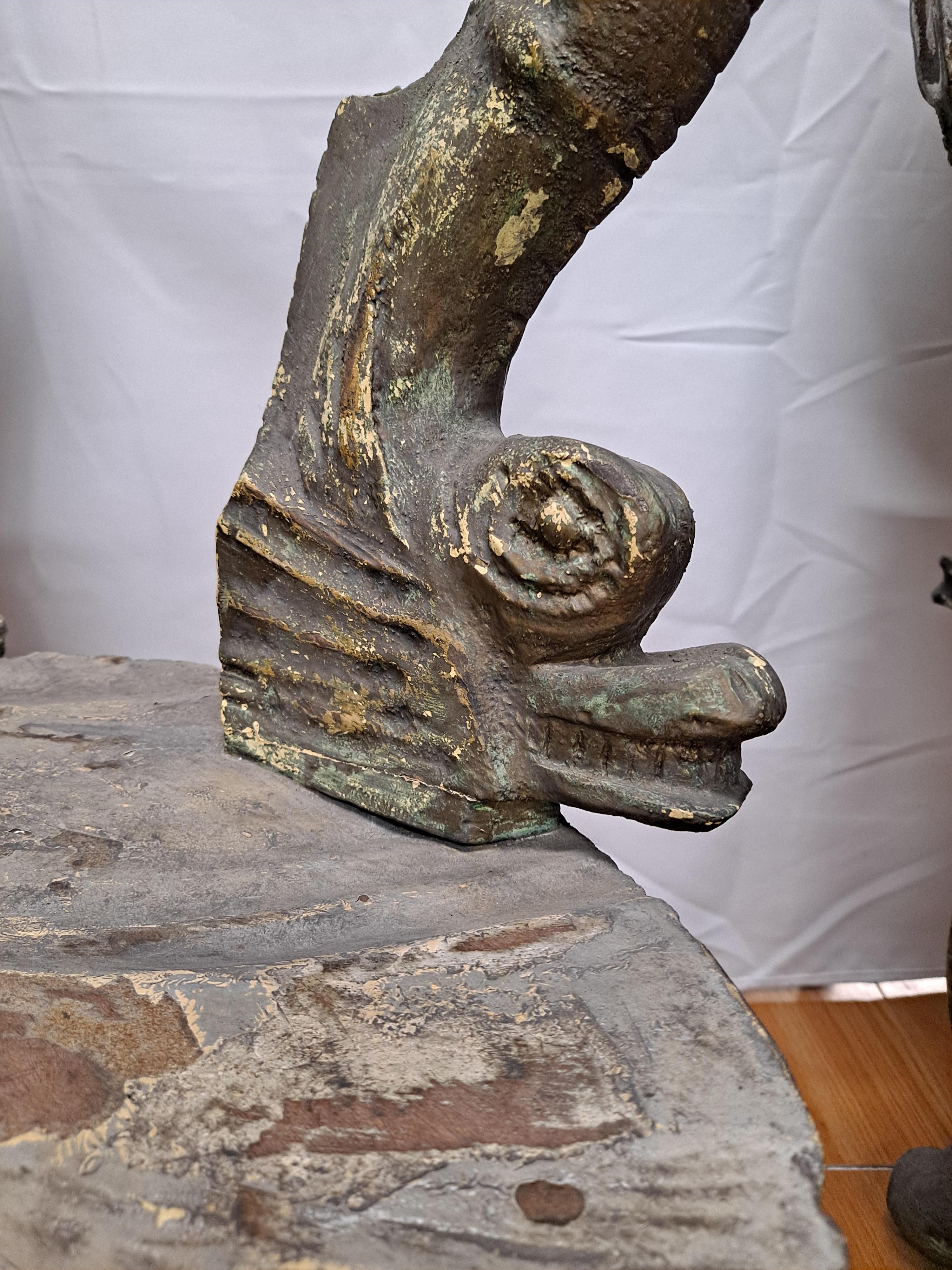 Bois Paire de chaises de jardin vénitiennes en bois sculpté du 19ème siècle en vente