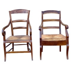 Pair of 19th Century Carver Chairs