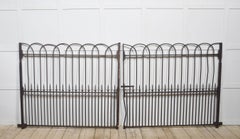 Pair of 19th Century cast and wrought iron gates
