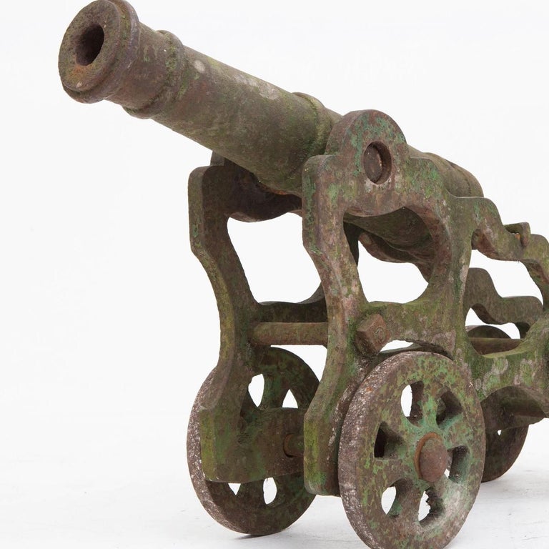 Pair of 19th Century Cast Iron Cannons For Sale at 1stDibs
