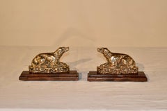 Pair of 19th Century Cast Spaniel Mantle Decorations