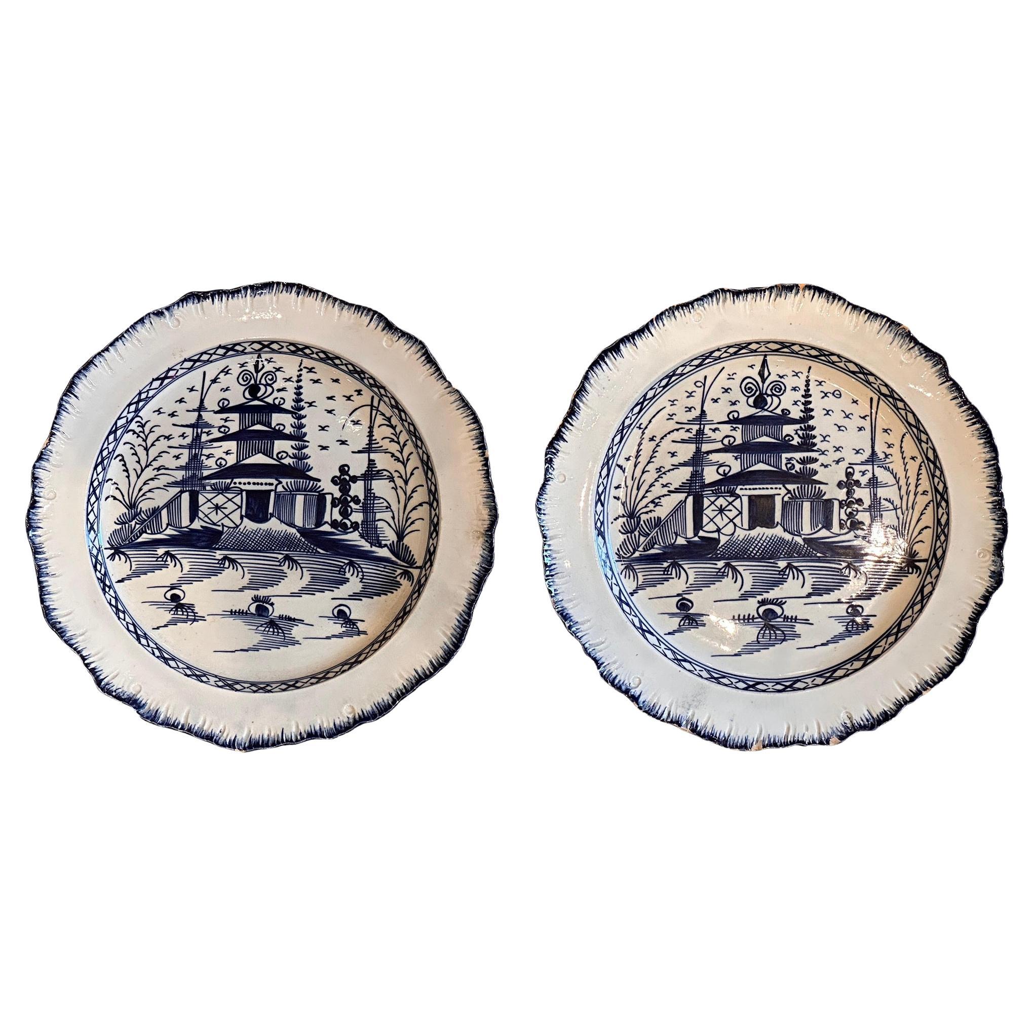 Pair of 19th Century Ceramic Plates