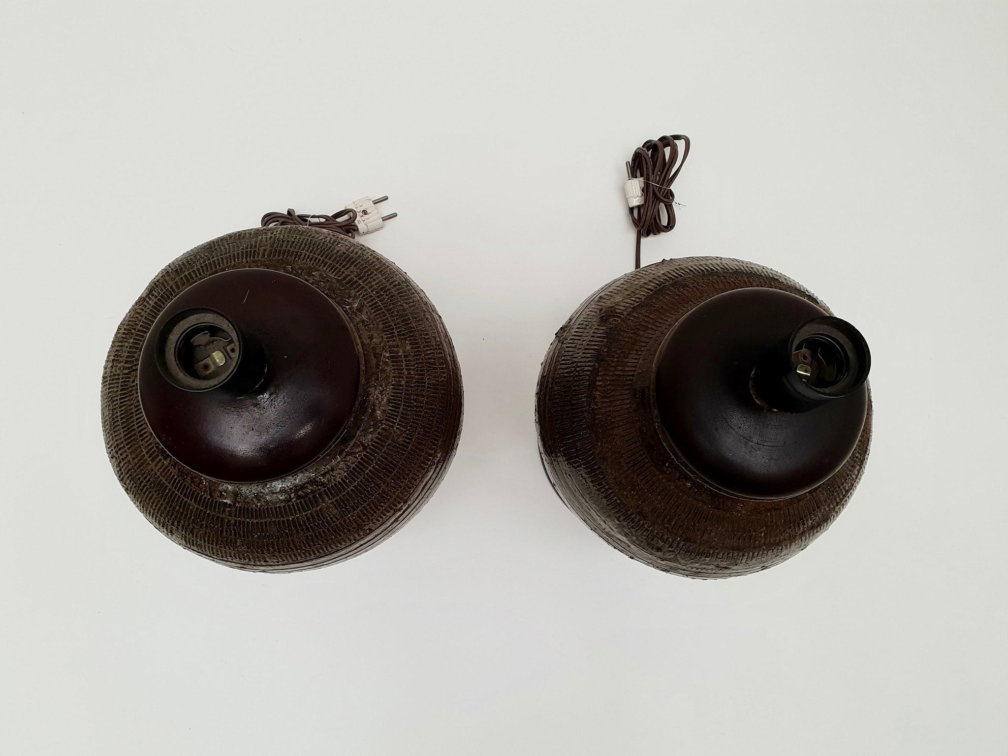 Pair of 19th Century, Ceramic Urn or Jar Table Lamps 4