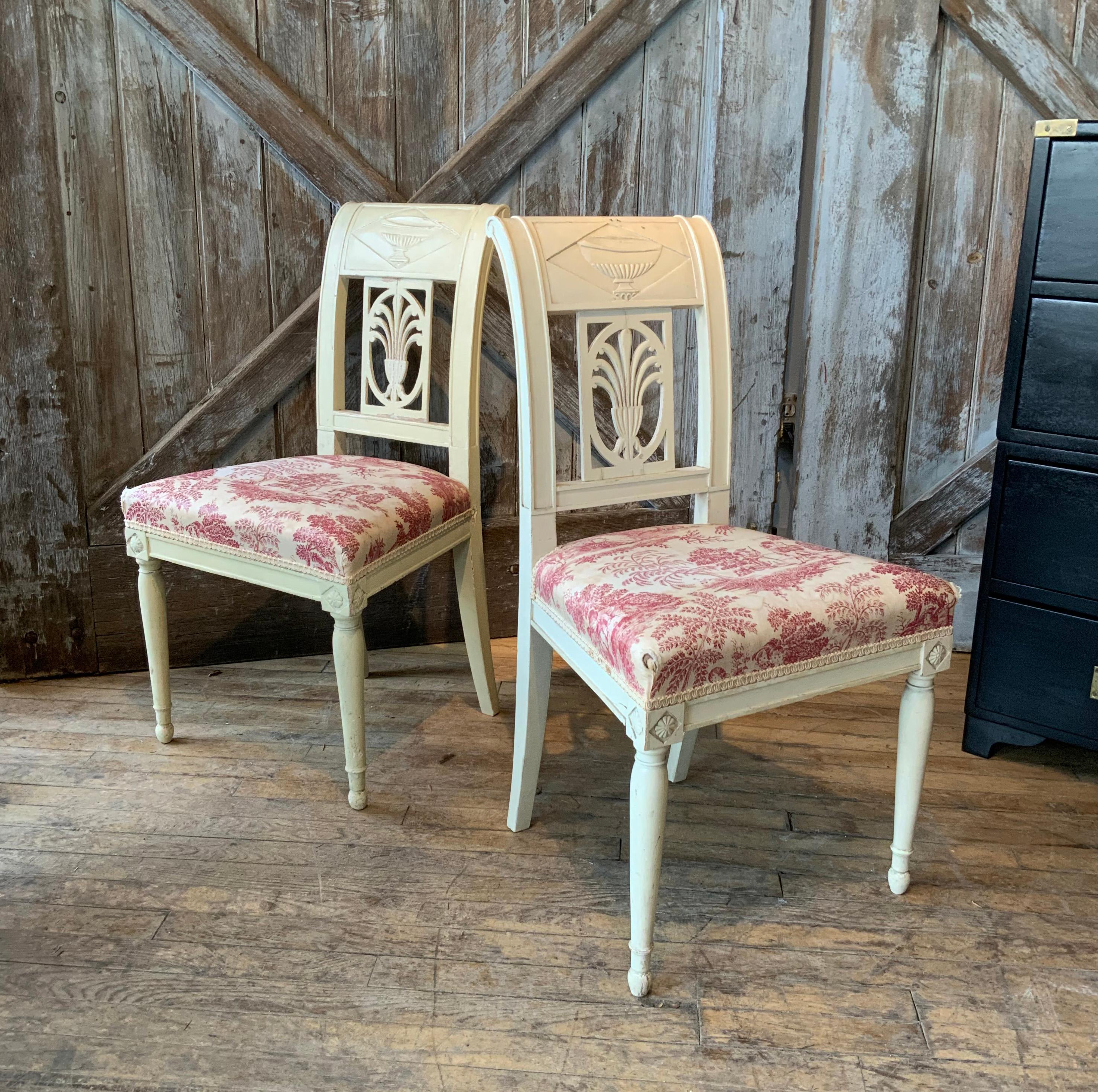 Pair of 19th Century Chairs from a Newport RI Estate by Ogden Codman 1