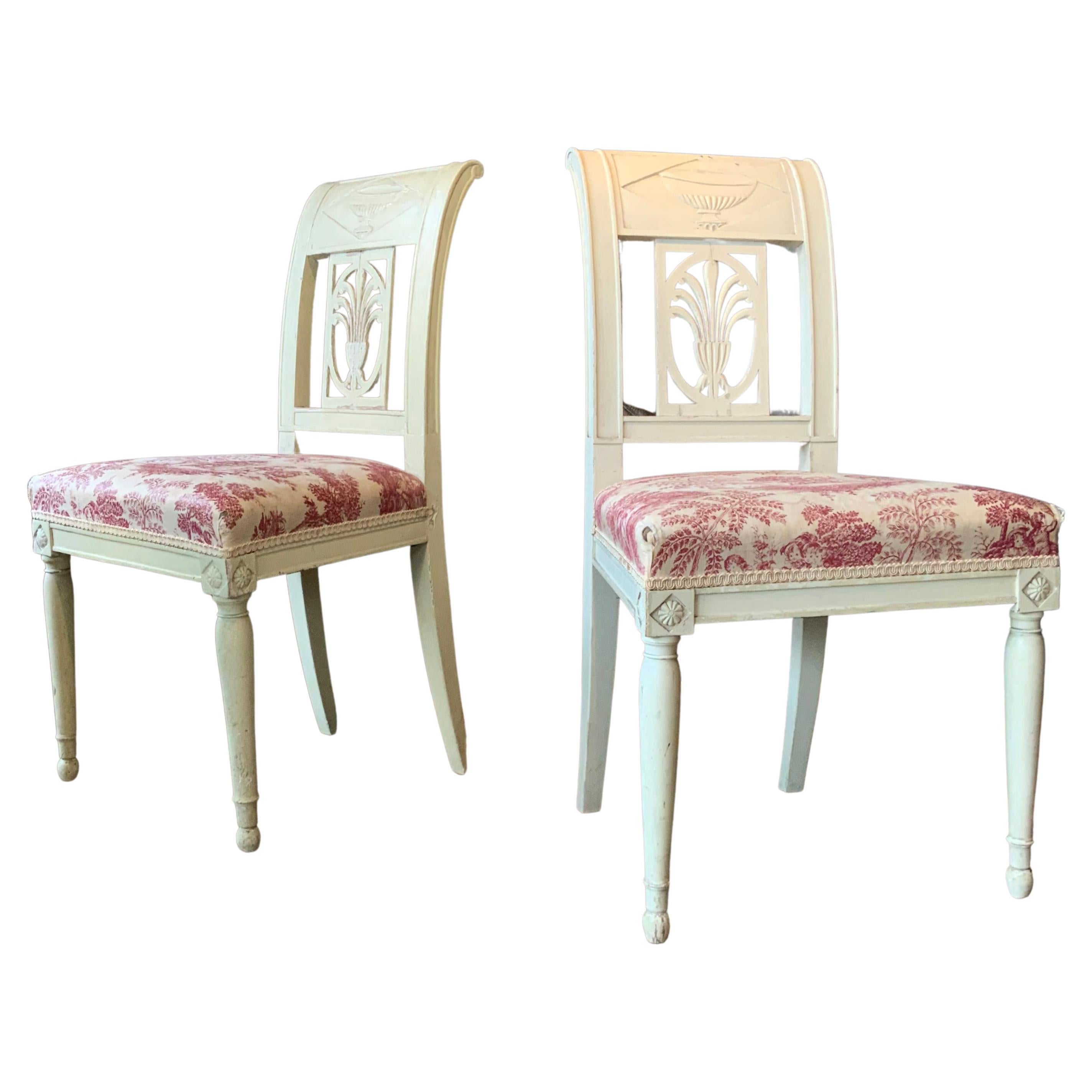 Pair of 19th Century Chairs from a Newport RI Estate by Ogden Codman