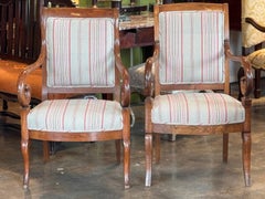 Pair of 19th Century Charles X Armchairs