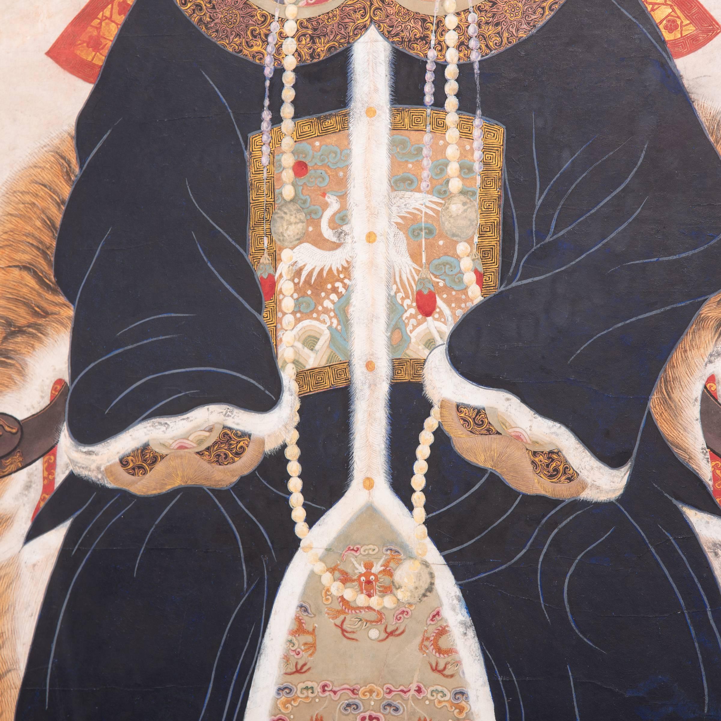 Pair of 19th Century Chinese Ancestral Portraits 5