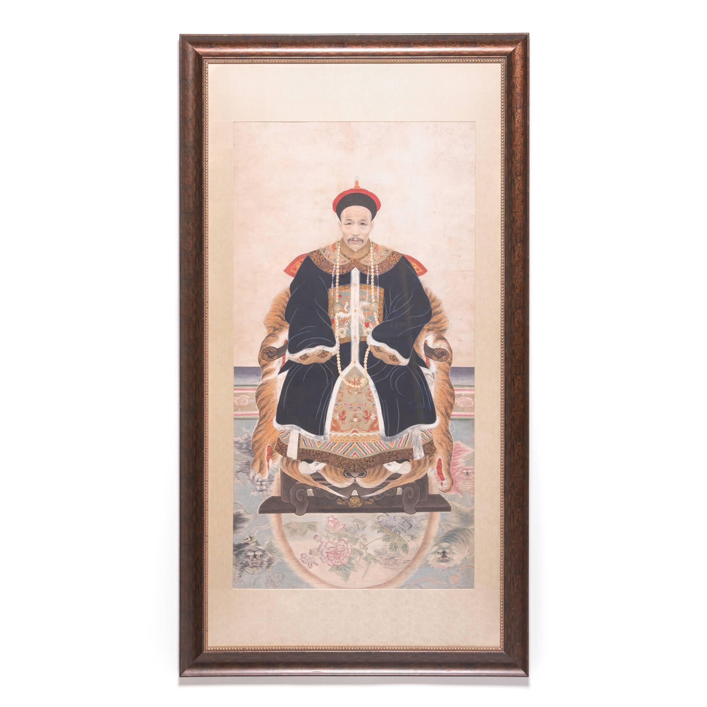 Pair of 19th Century Chinese Ancestral Portraits 3