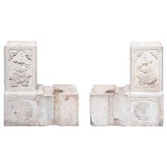 Pair of 19th Century Chinese Stone Door Posts