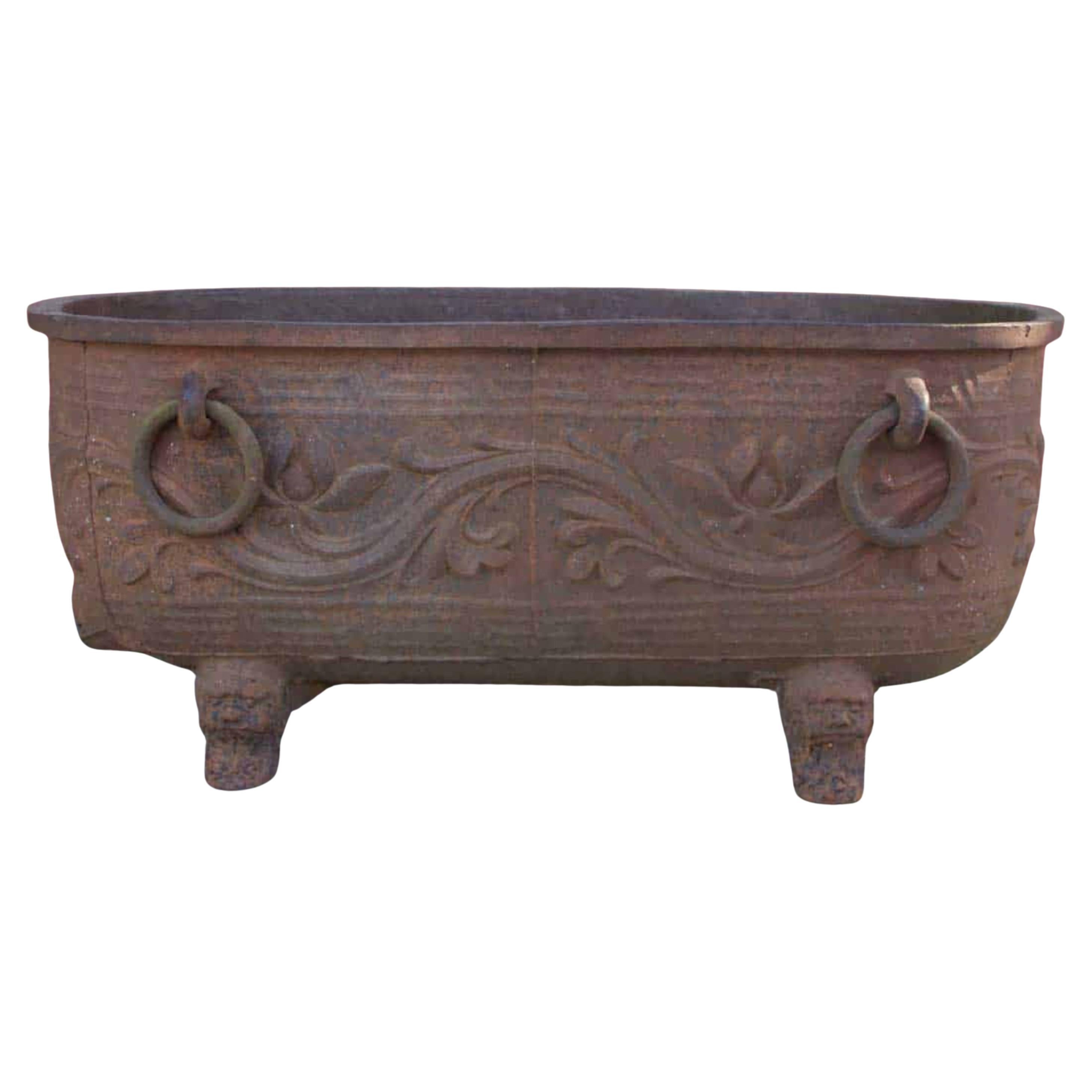 Paire de baignoires en fonte chinoises du 19e siècle