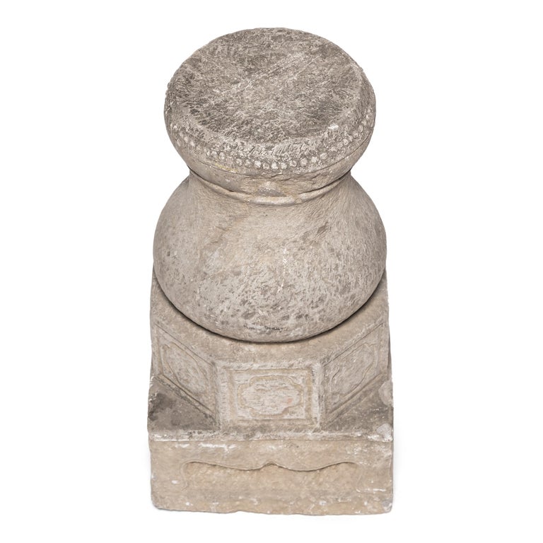 Pair of Chinese Drum Form Column Bases, c. 1850 For Sale at 1stDibs ...