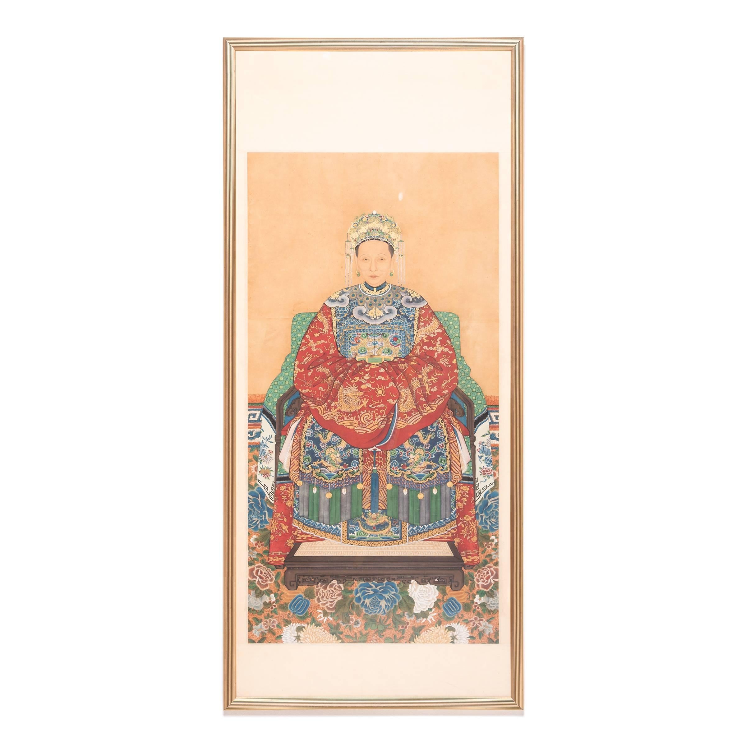 Believing that the departed continue to hold influence over the lives of the living, many Chinese households honor their ancestors in private family rituals, invoking their spirits for long life, health, and prosperity. Commemorative portraits,