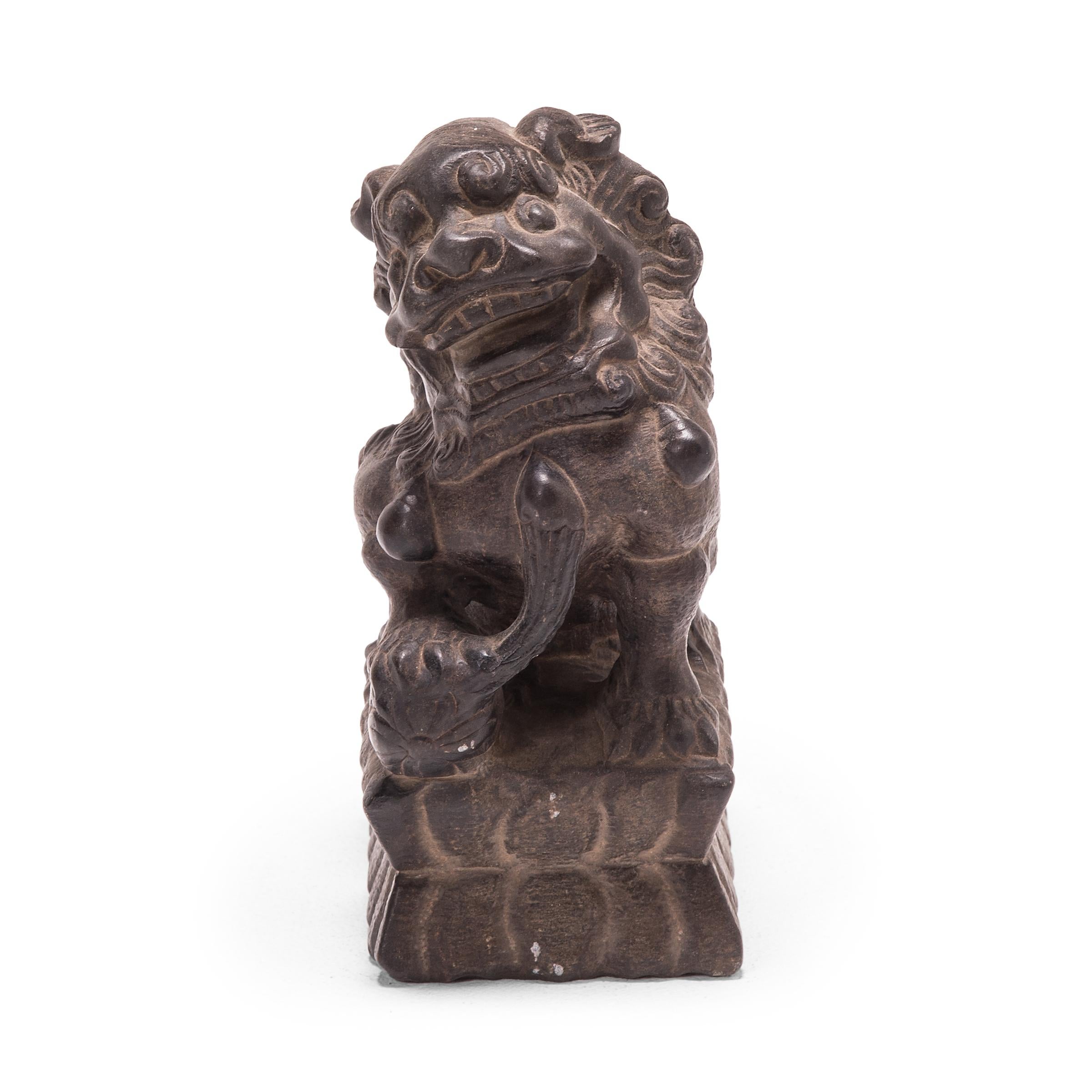 Pair of 19th Century Chinese Guardian Fu Dogs 1