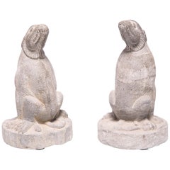 Pair of 19th Century Chinese Mythical Stone Charms