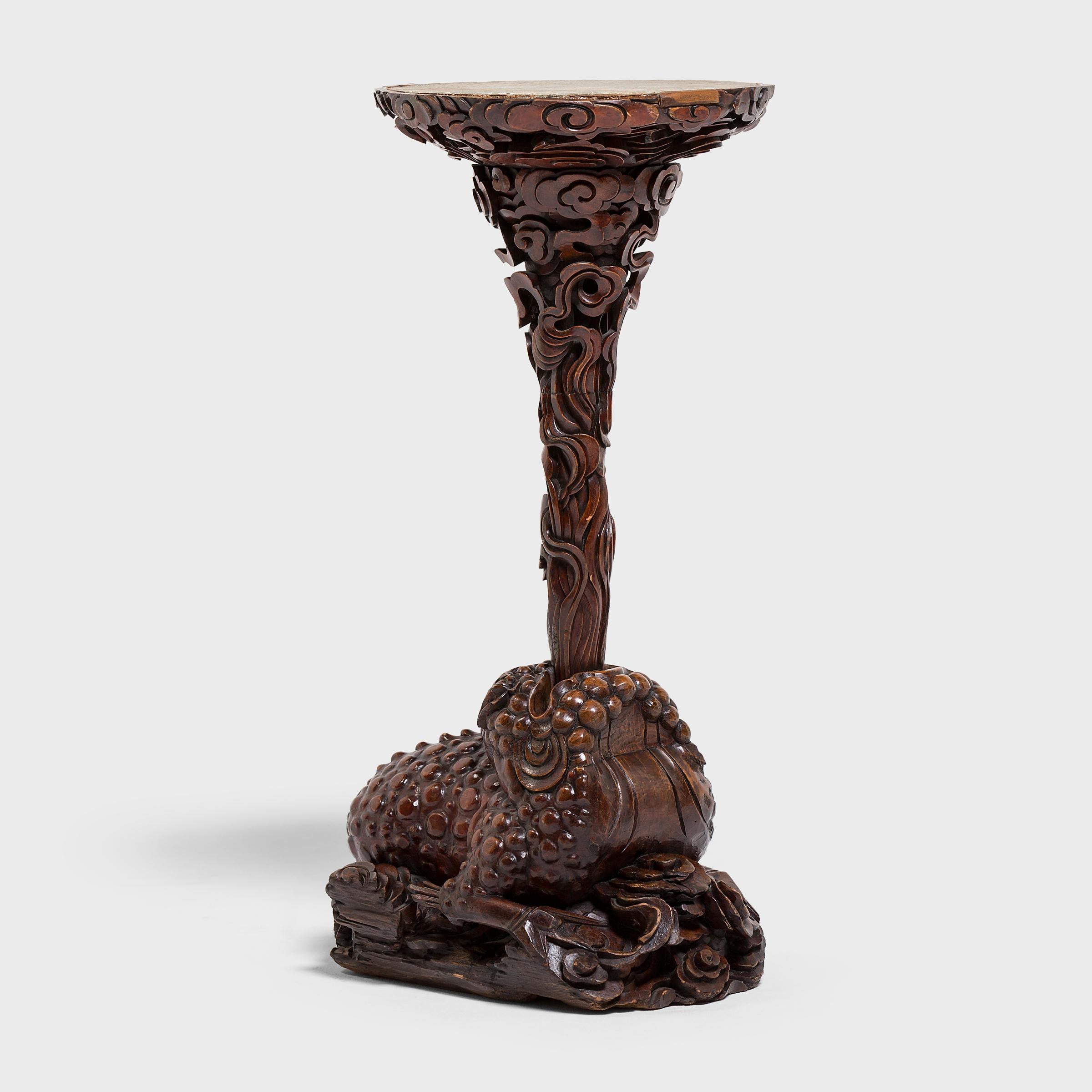 Pair of 19th Century Chinese Mythical Toad Incense Stands 2