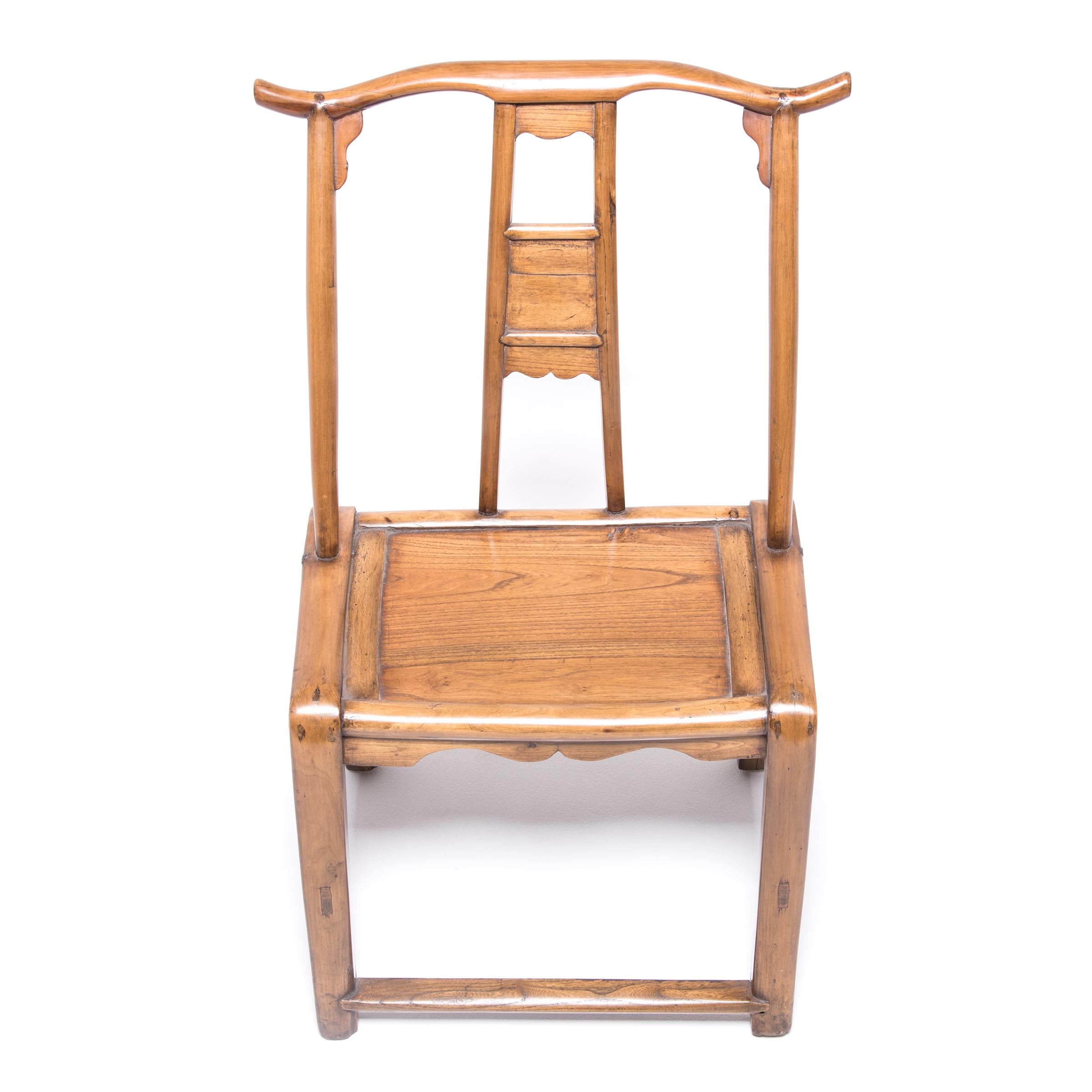 Pair of Chinese Provincial Bentform Chairs, c. 1850 For Sale 8