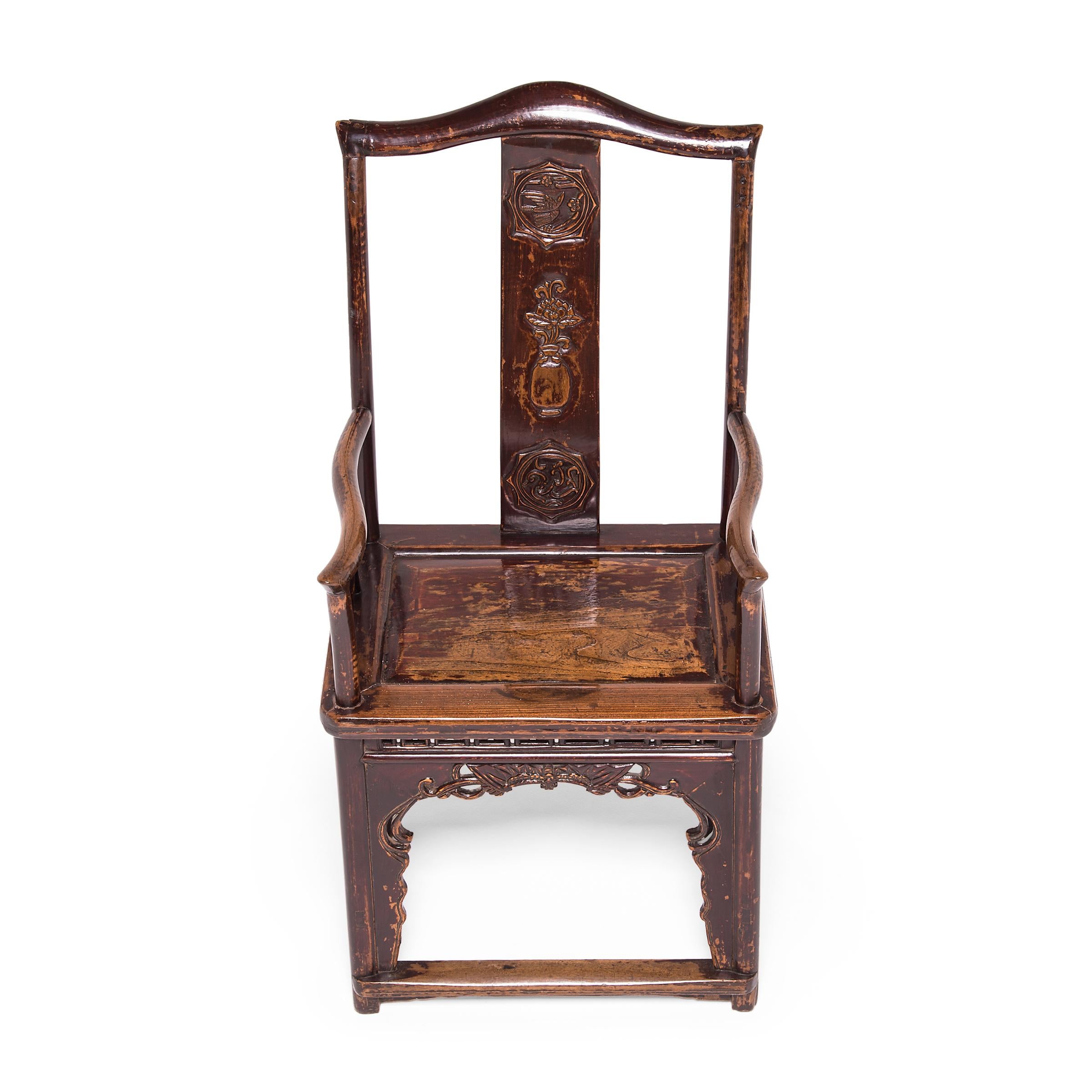 Pair of Chinese Southern Administrator's Chairs, c. 1850 For Sale 5
