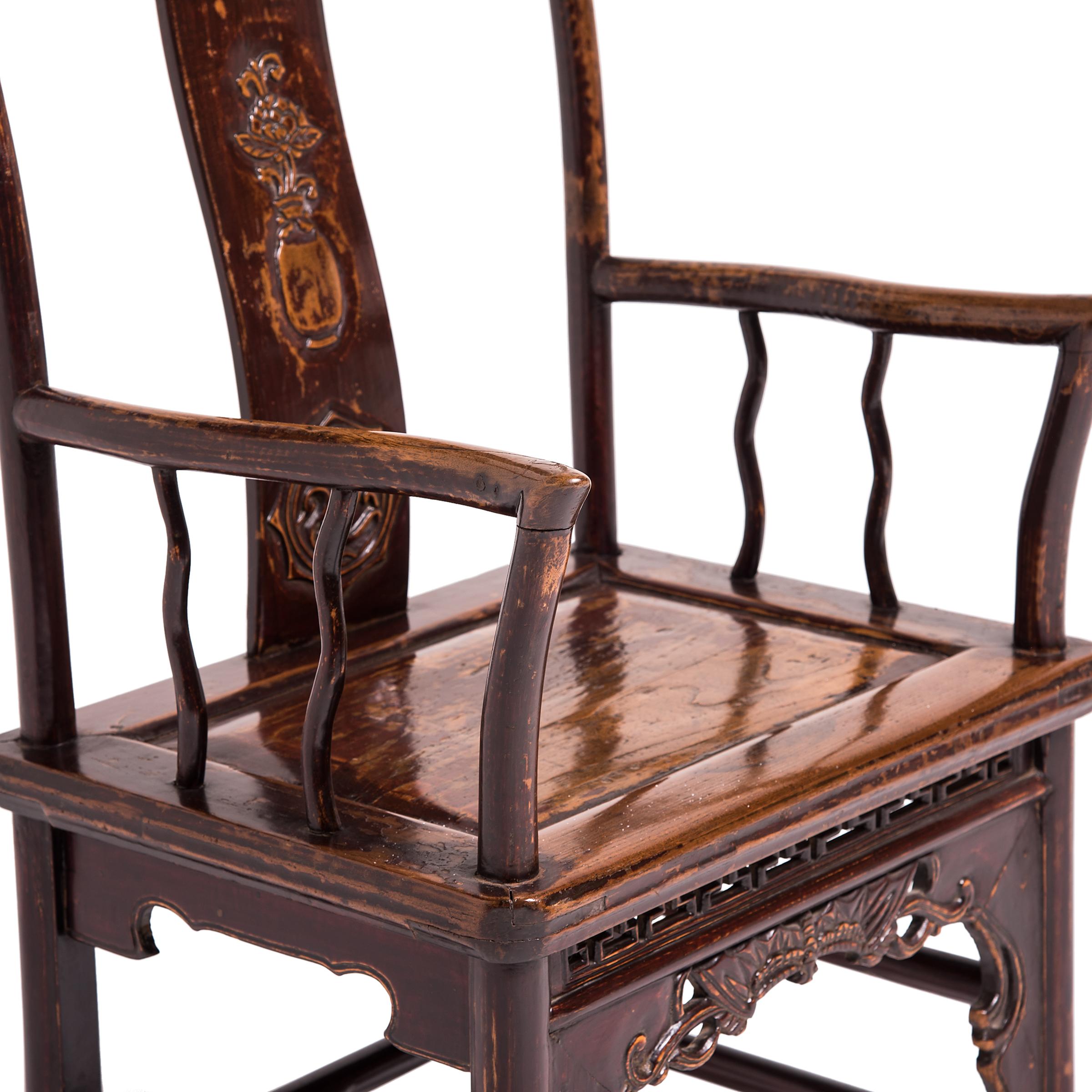 Pair of Chinese Southern Administrator's Chairs, c. 1850 For Sale 6