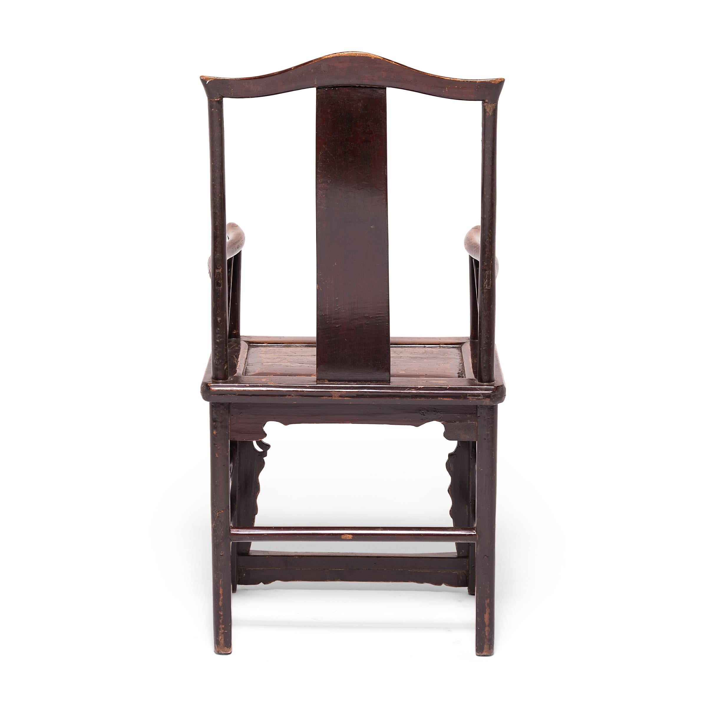 Qing Pair of Chinese Southern Administrator's Chairs, c. 1850 For Sale