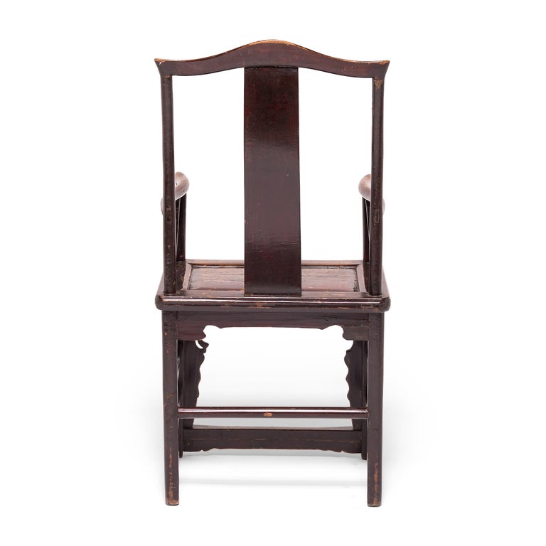 Carved Pair of Chinese Southern Administrator's Chairs, c. 1850 For Sale