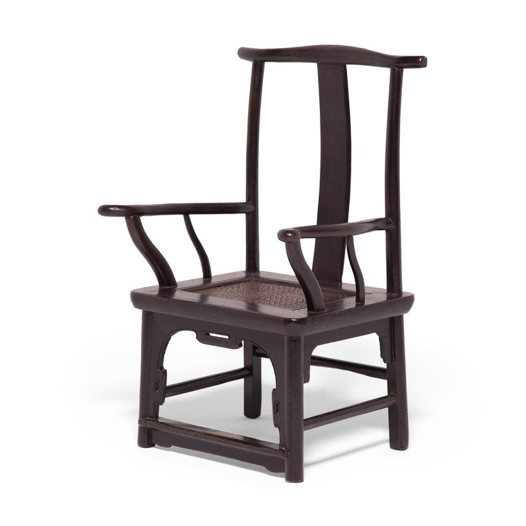 Pair of 19th Century Chinese Tall Back Porch Chairs For Sale 4