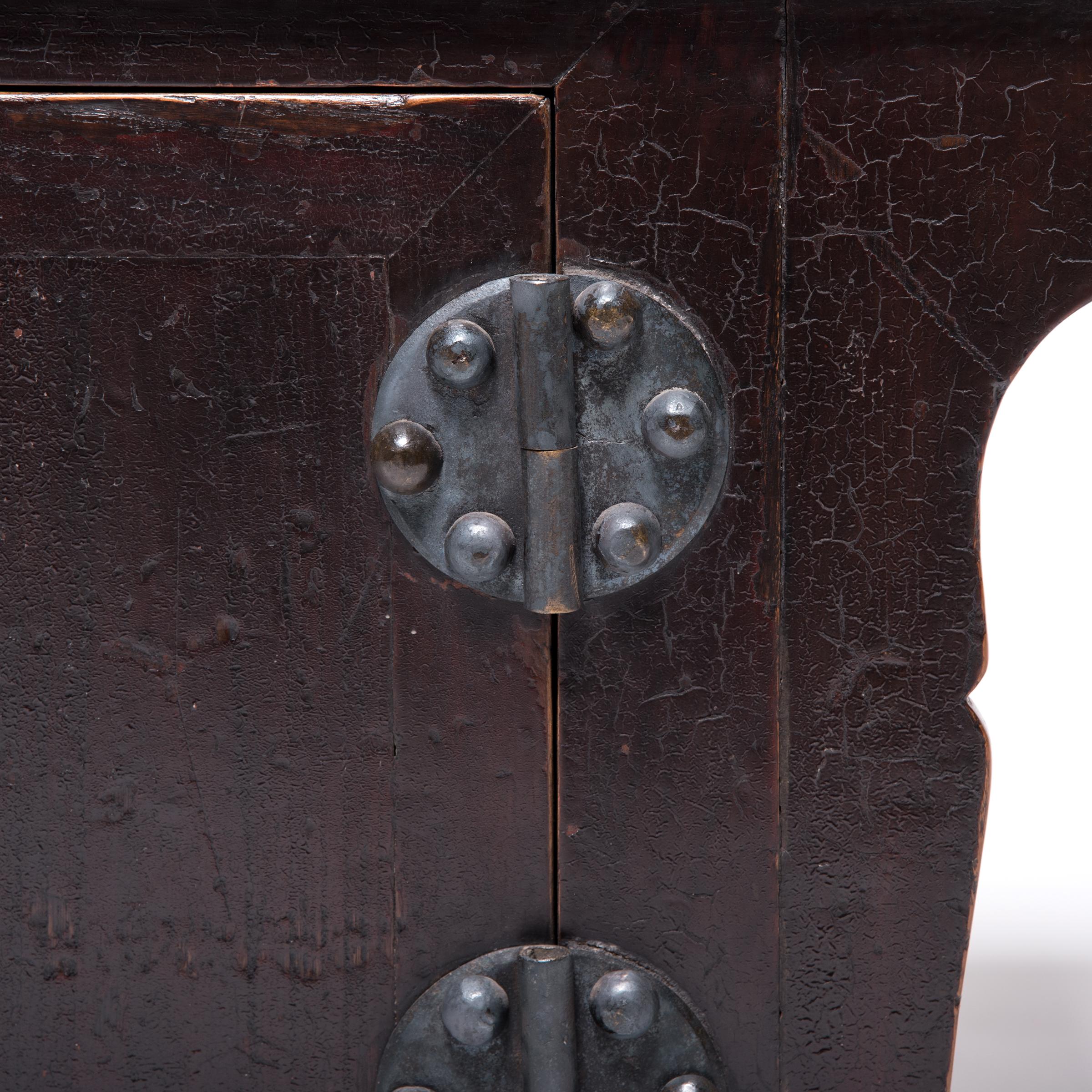 Pair of Chinese Low Two-Door Cabinets, c. 1850 For Sale 9