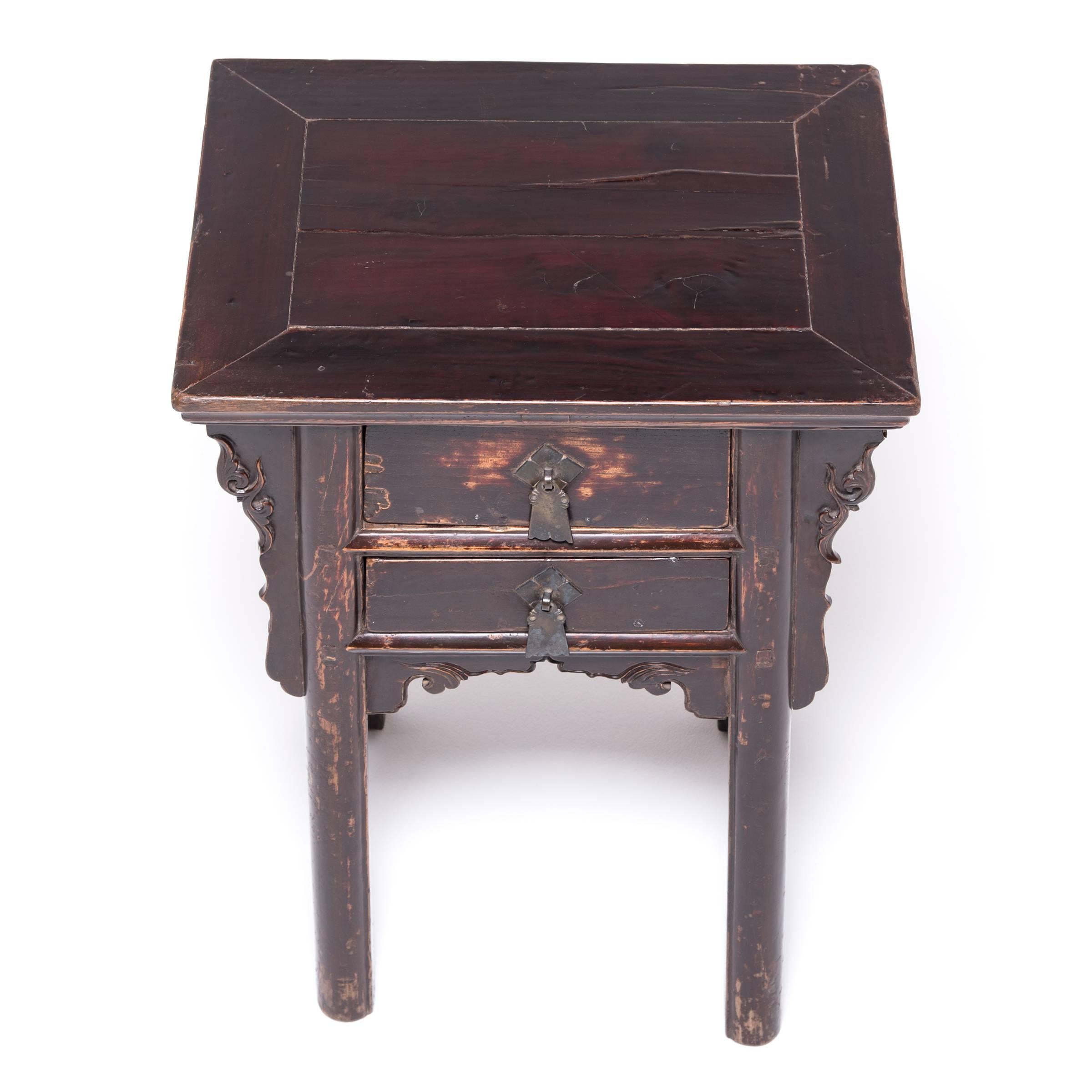 Pair of 19th Century Chinese Two-Drawer Cabinets 9