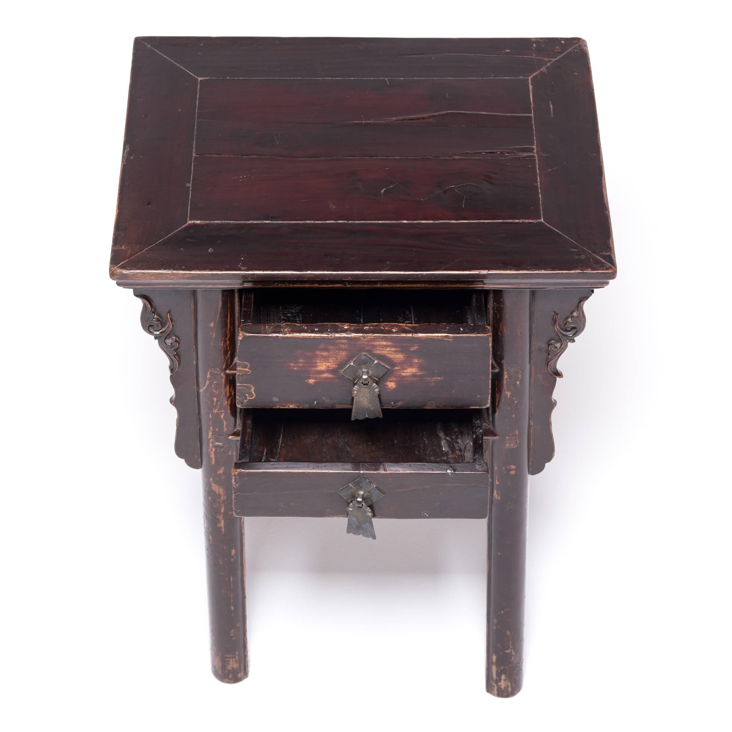 Pair of 19th Century Chinese Two-Drawer Cabinets 10