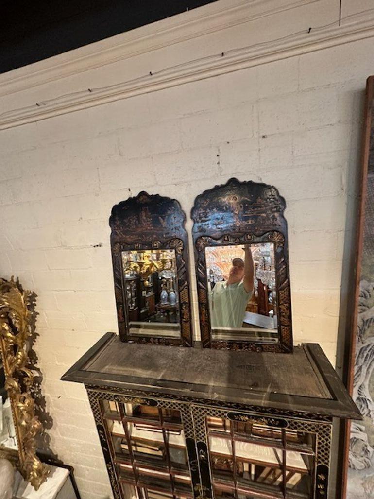 Pair of 19th Century Chinoiserie Mirrors For Sale 4