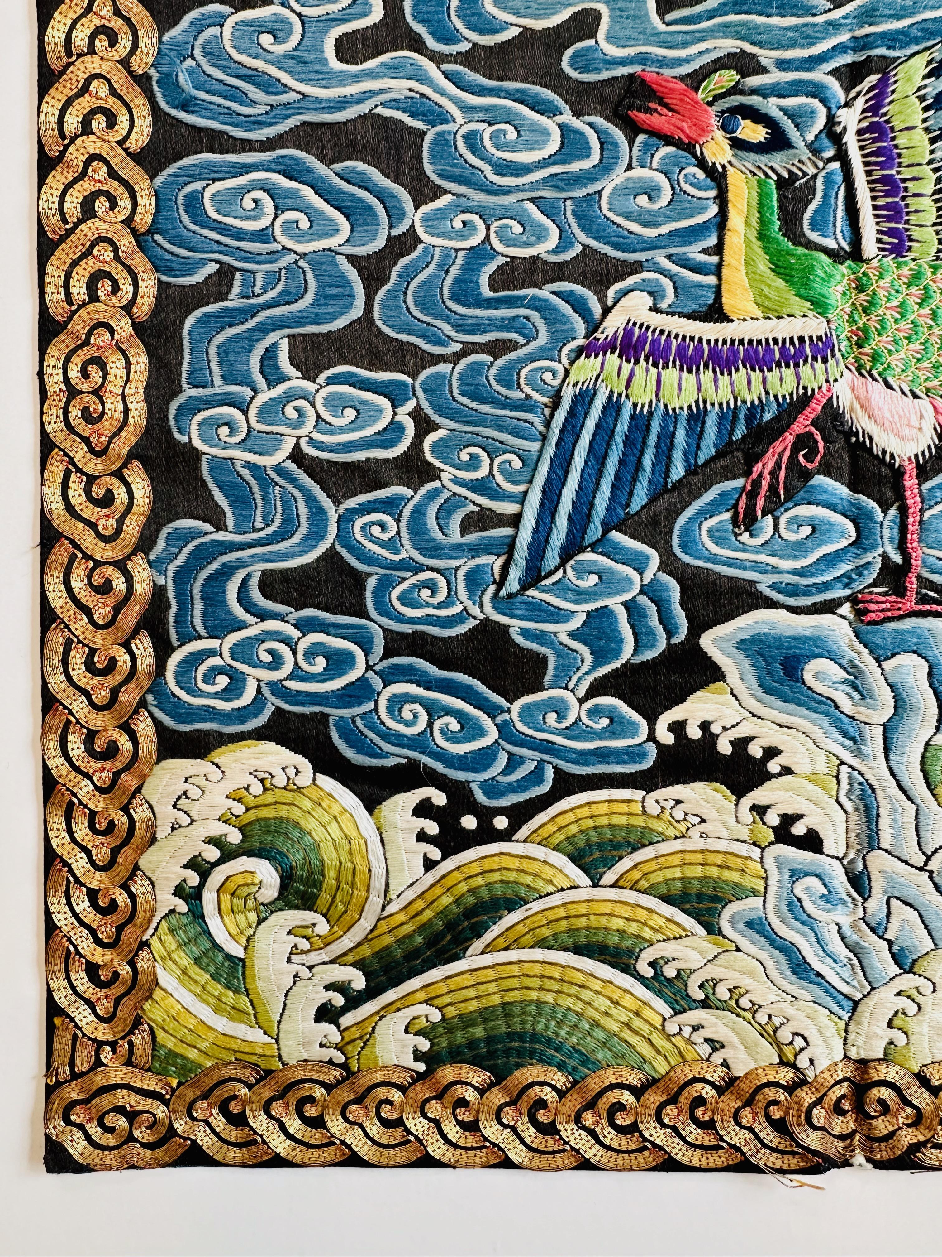 Pair of 19th Century Civil Rank Badges with Peacocks (Third Rank) For Sale 6