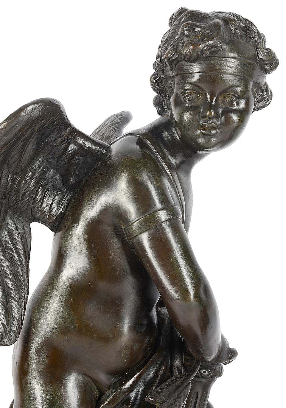 Italian Pair of 19th Century Classical Bronze Statues For Sale