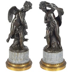 Pair of 19th Century Classical Bronze Statues