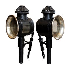 Pair of 19th Century Coach Lamps, circa 1860