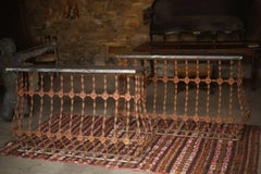 Pair of 19th Century Console Tables with Cosmic Granite
