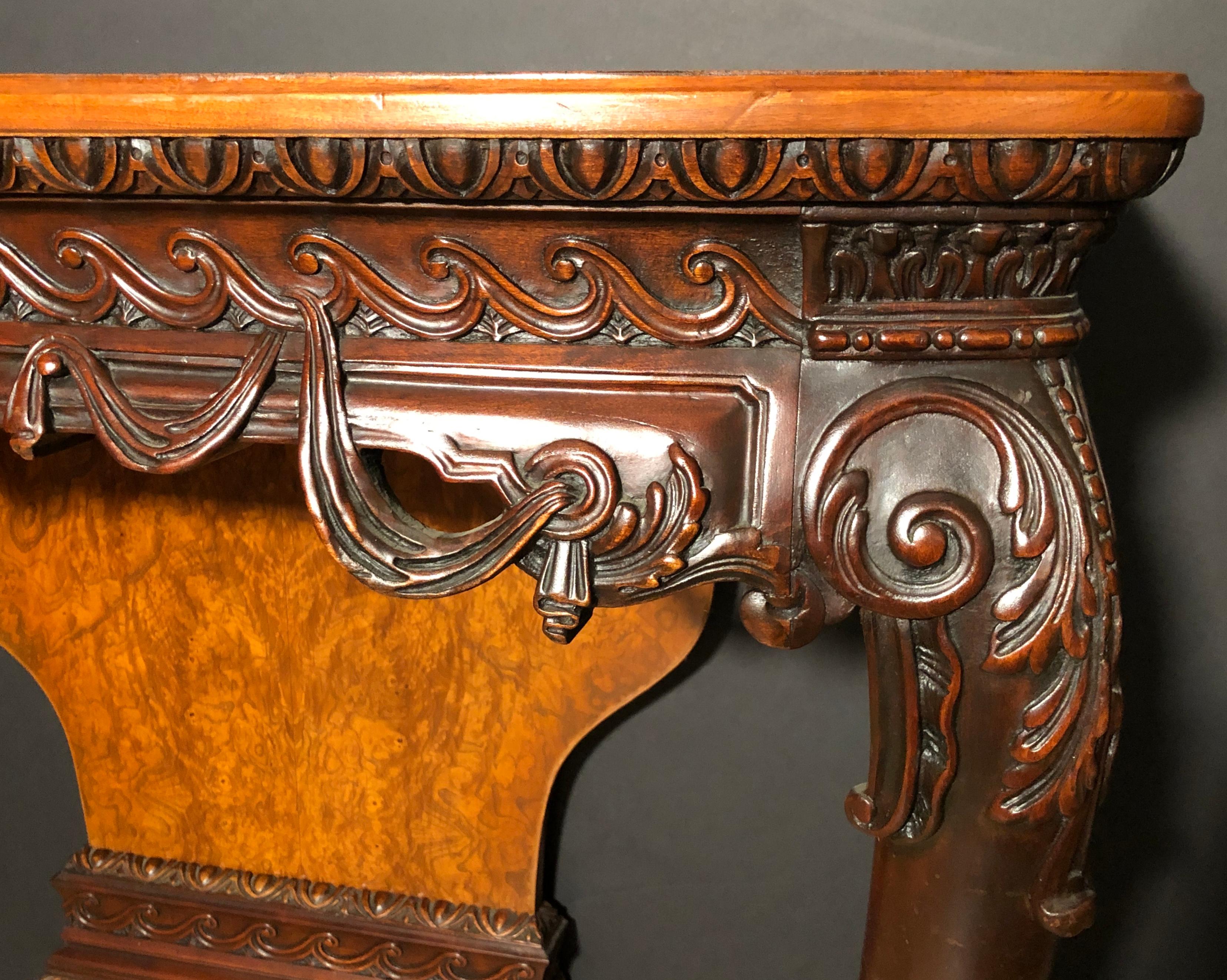 English Pair of 19th Century George II Console Tables For Sale