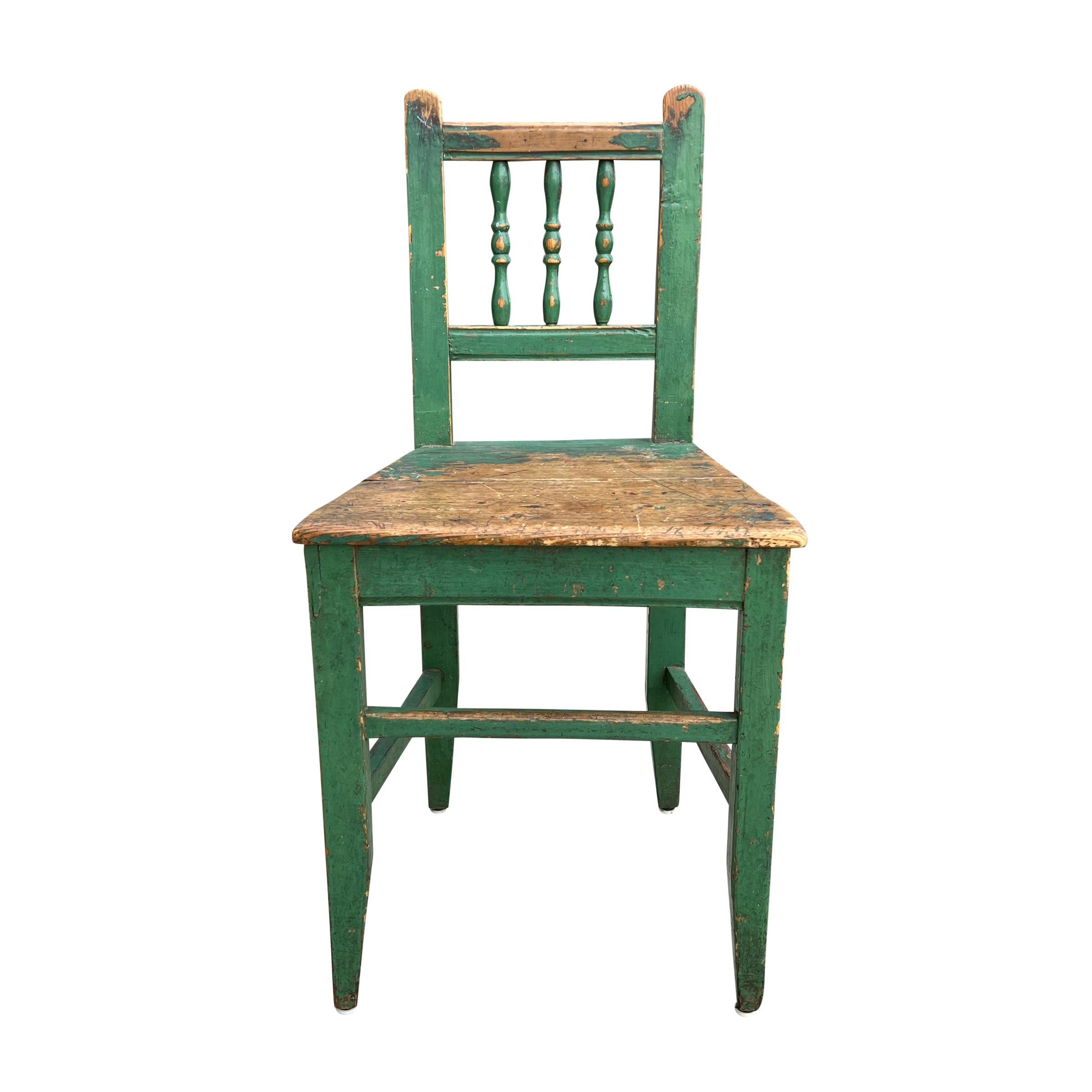 Pair of 19th Century Continental Farm Chairs 1