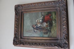 Pair of 19th Century Continental Genoa Seascape Paintings by Ludvig Sellmayr