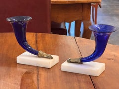 Pair of 19th Century Cornucopia Vases