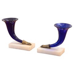 Pair of 19th Century Cornucopia Vases