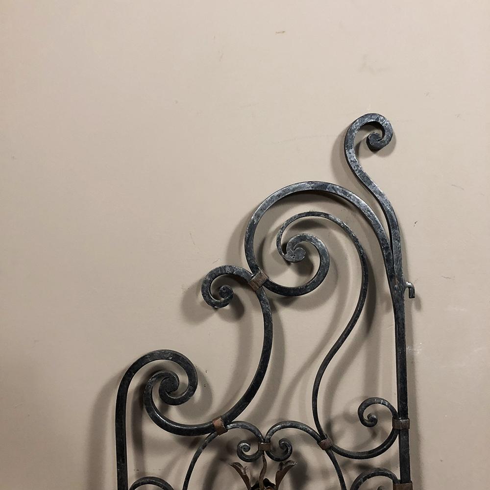 Late 19th Century Pair of 19th Century Country French Wrought Iron Garden Gates