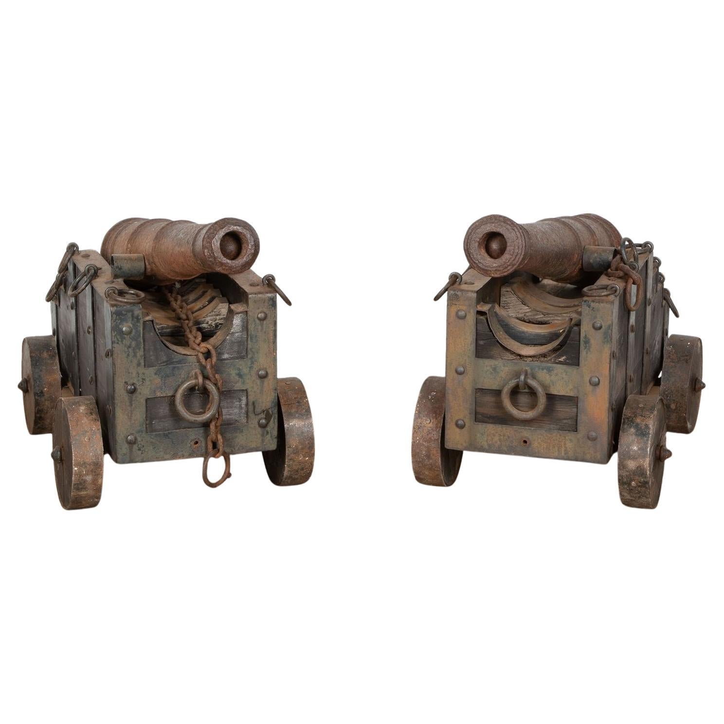 Pair of 19th Century Country House Naval Canons