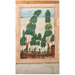 Pair Of 19th Century Decorated Wood Panels