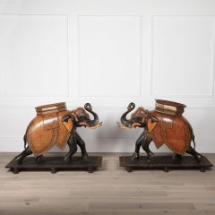 Pair of 19th Century Decorative Elephants