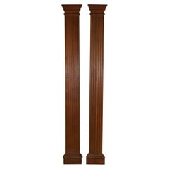 Pair of 19th Century Doric Oak Pilasters