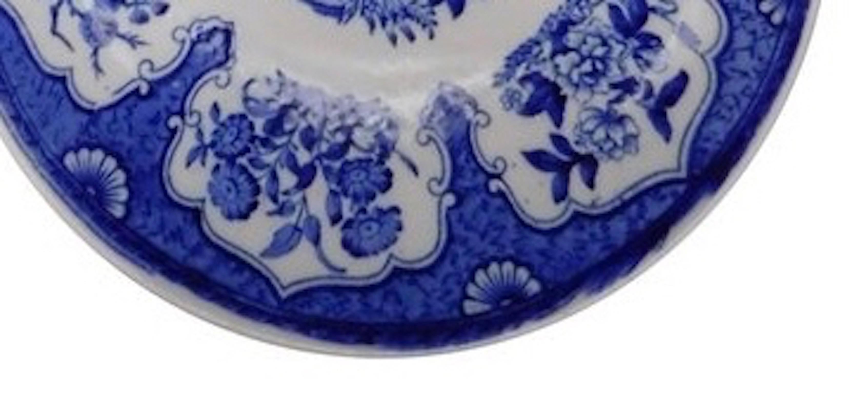 Pair of 19th Century Dutch Blue and White Transfer Ware Plates 