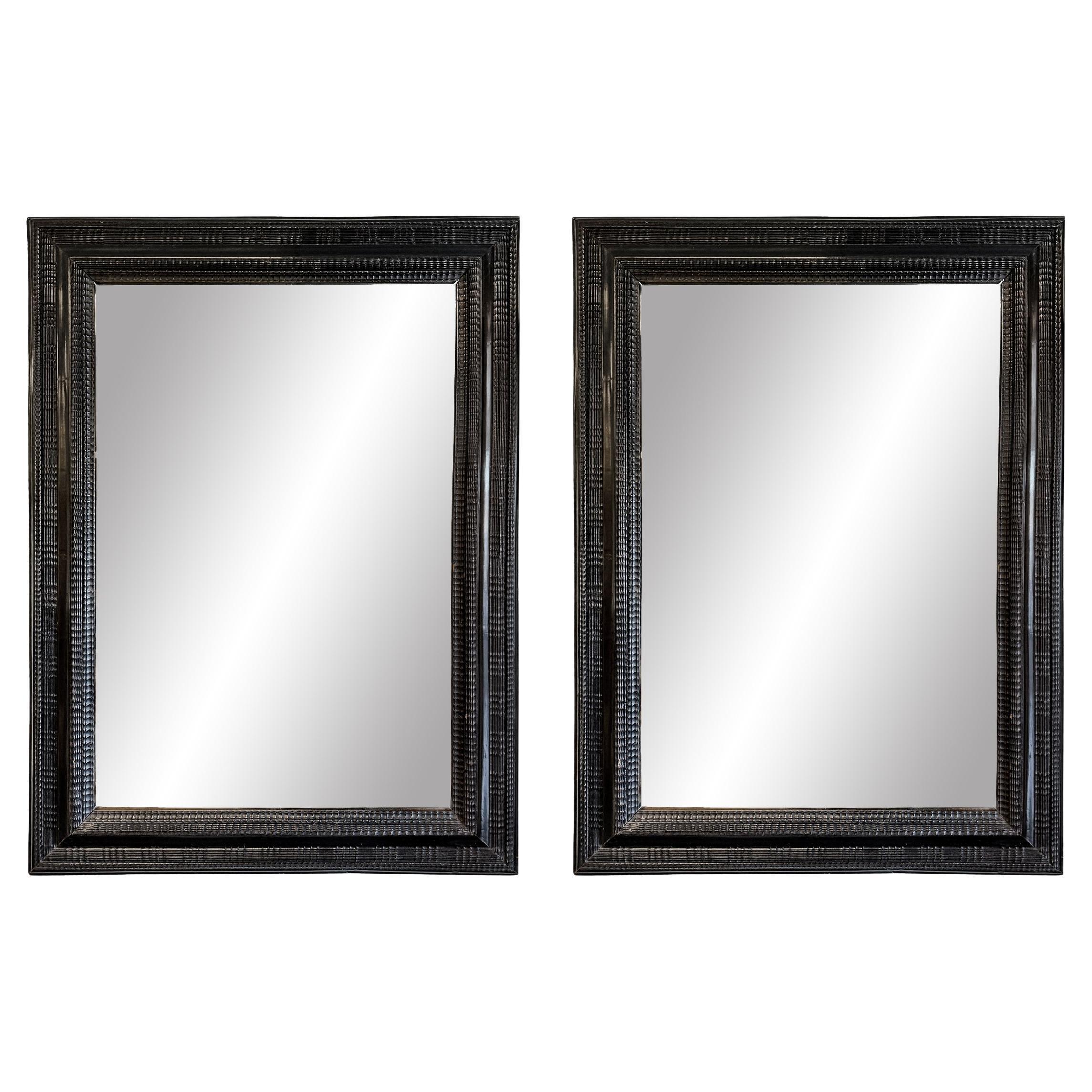 Pair of 19th Century Dutch Frames with Mirrors For Sale