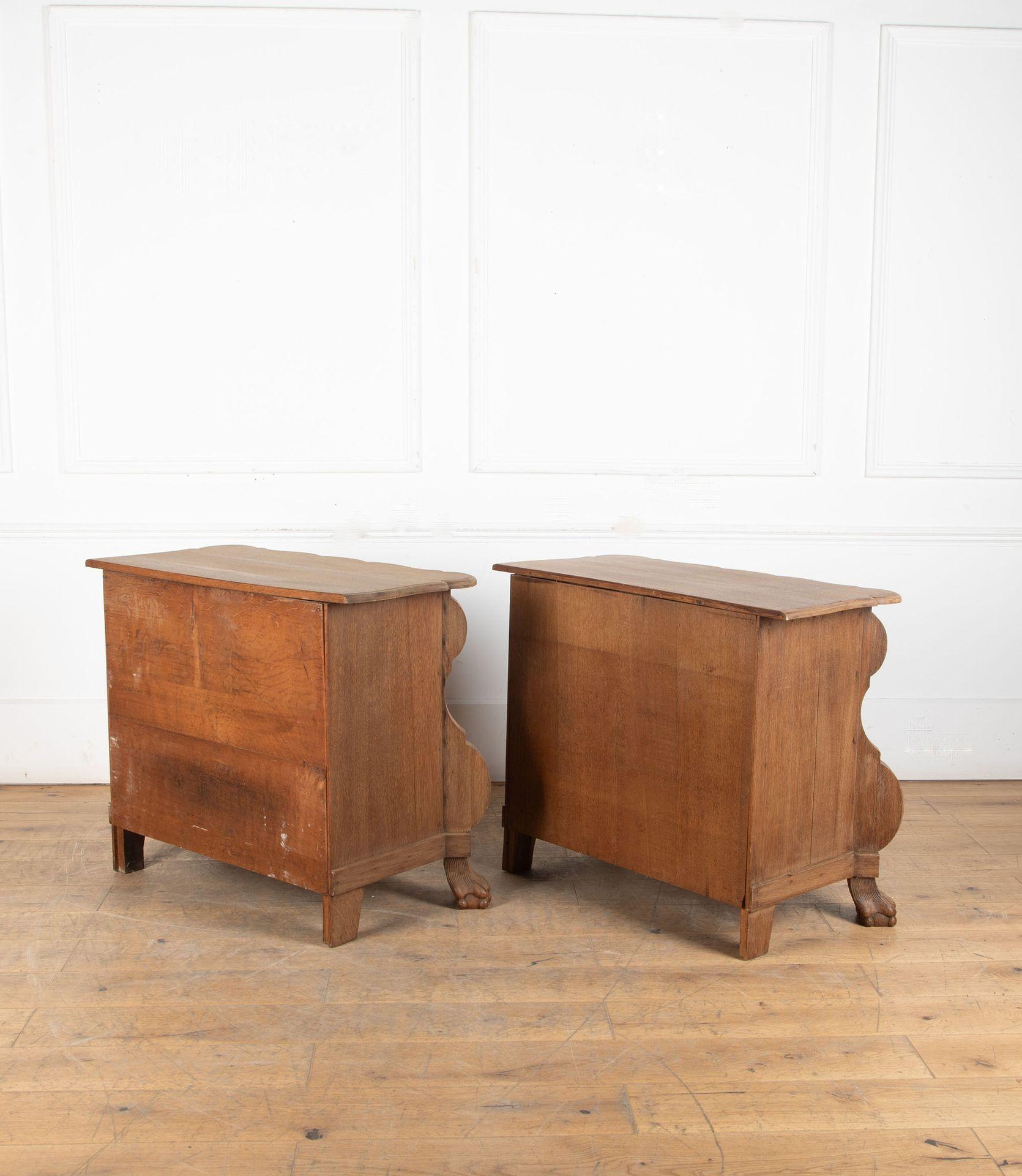 Pair of 19th Century Dutch Oak Commodes 9