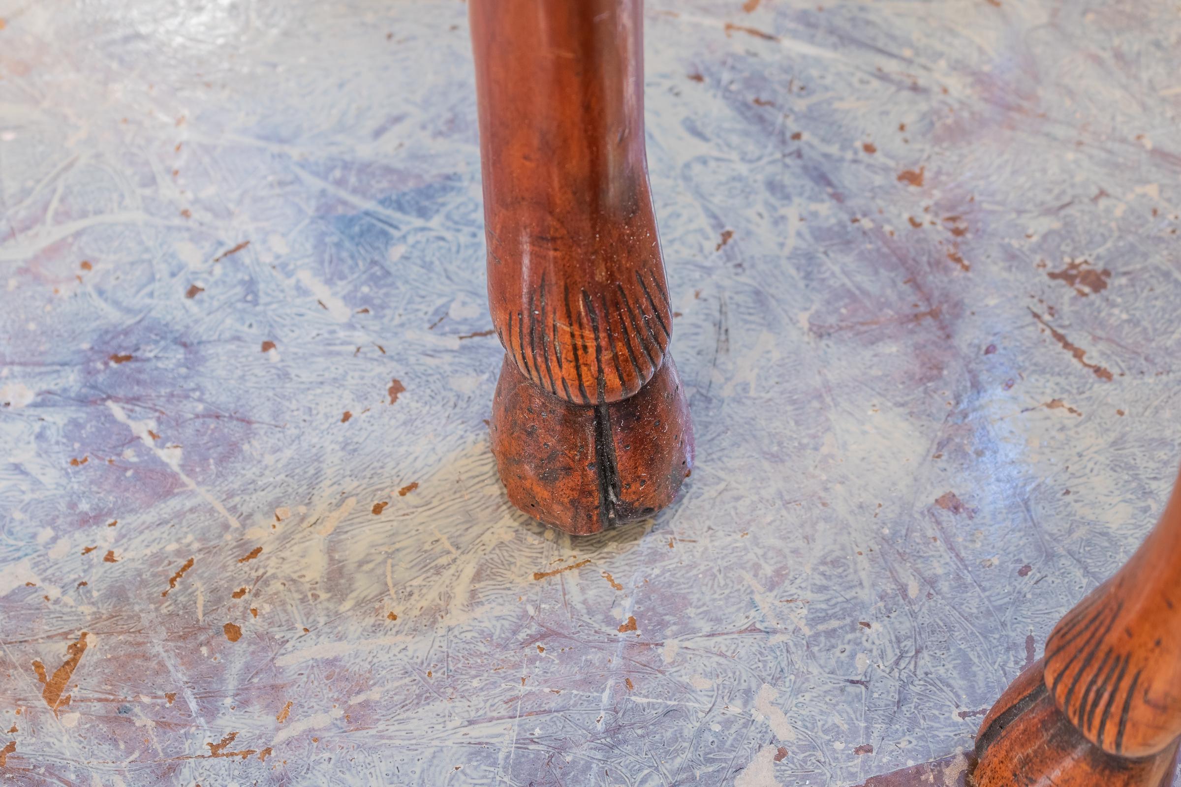 English Pair of 19th Century Dutch Queen Anne Walnut Game Tables